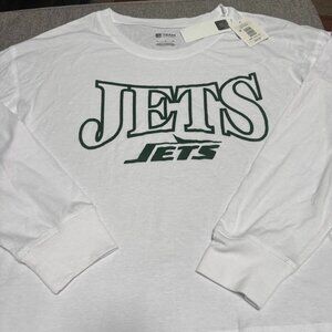 New York Jets Logo Long Sleeve T-Shirt - White